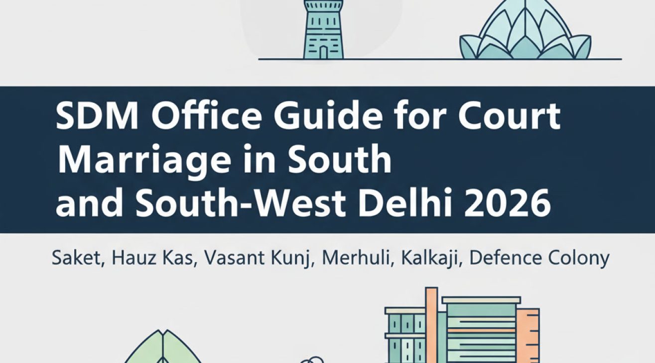 SDM Office Guide — South Delhi Court Marriage 2026