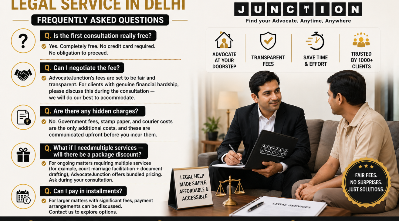 How Much Does Doorstep Legal Service Cost in Delhi NCR?