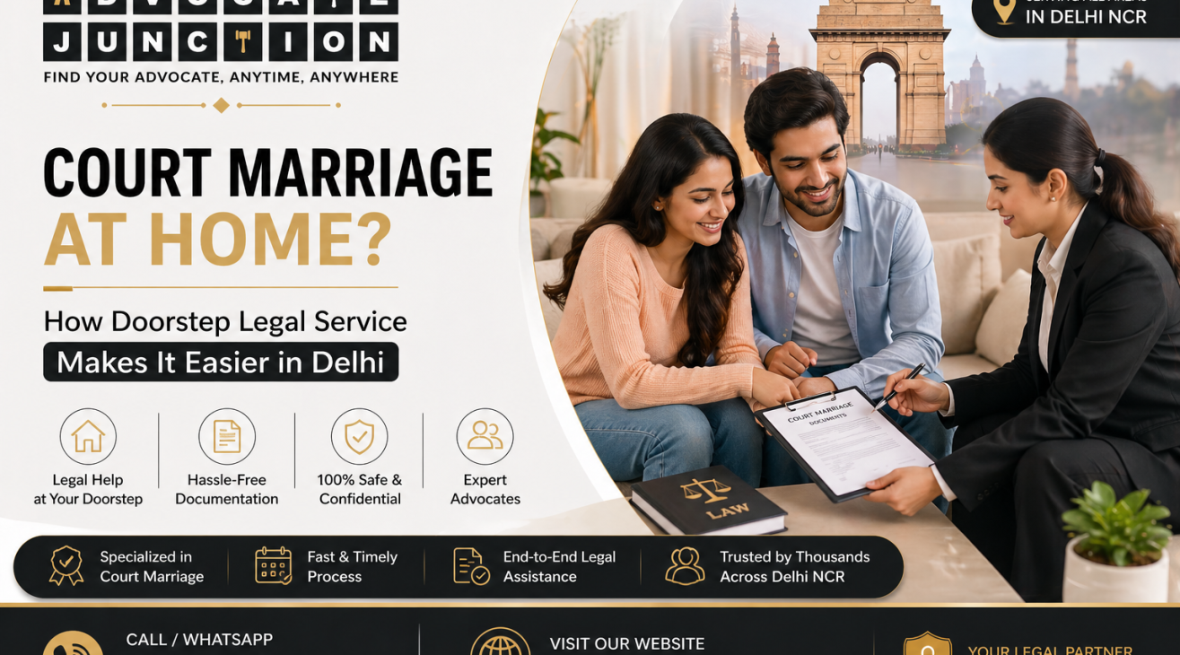 Court Marriage at Home? How Doorstep Legal Service Makes It Easier in Delhi