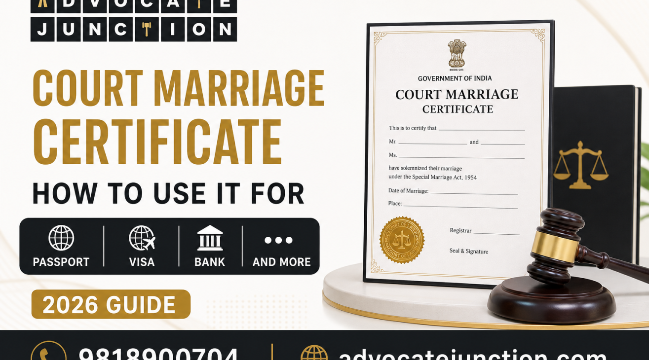 Court Marriage Certificate — How to Use It for Passport, Visa, Bank and More 2026