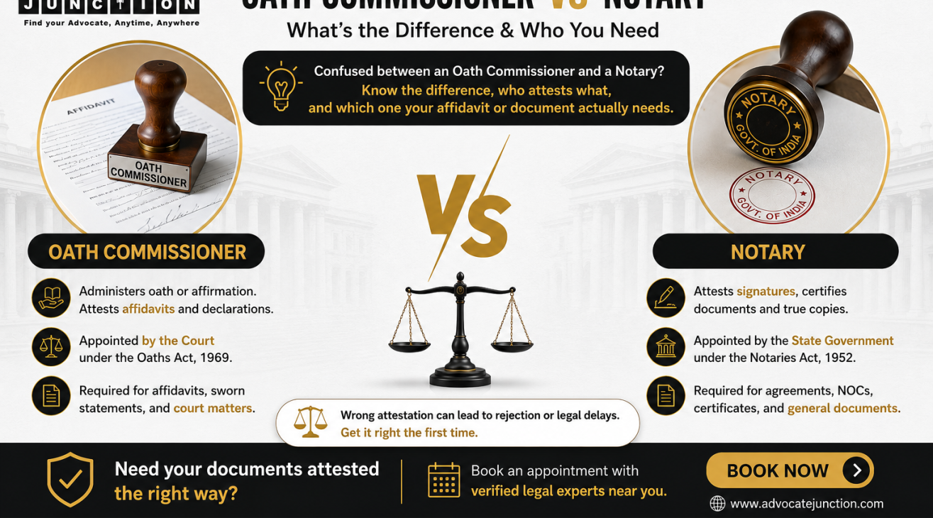 Oath Commissioner vs Notary: What’s the Difference and Who Do You Actually Need?