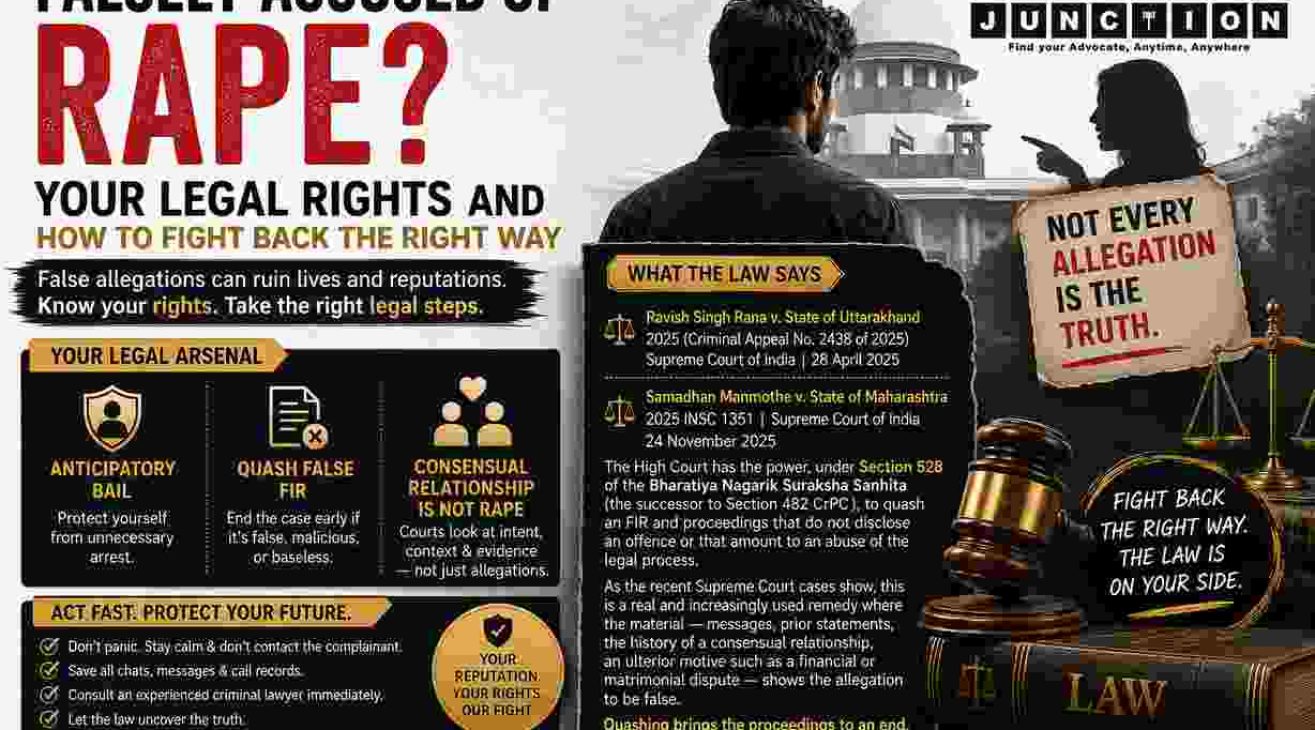 Falsely Accused of Rape? Legal Rights & Defence in India